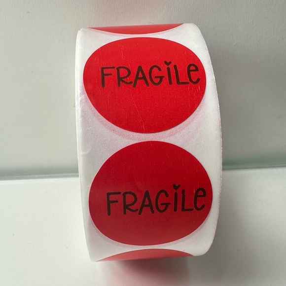 HANDMADE Other - 100 Fragile Stickers | packaging sticker NEW​